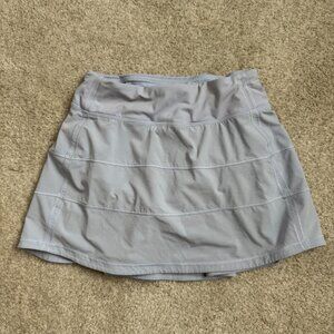 Lululemon Pace Rival Skirt Light Blue Size 2 Tennis Skort Built-in Shorts